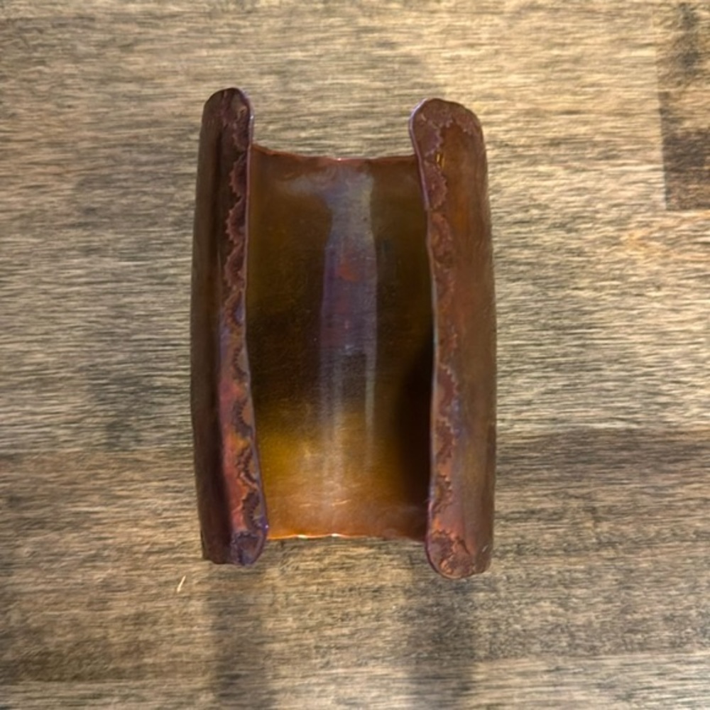 Solid Copper Cuff, Handmade - Picture 5 of 8